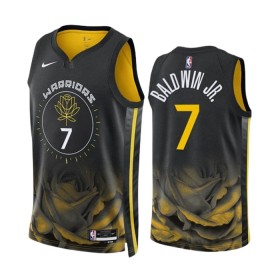 Dres Golden State Warriors Patrick Baldwin JR 7 Nike 2022-23 City Edition Crno Swingman